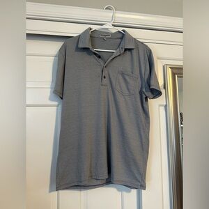 Express striped mens polo shirt